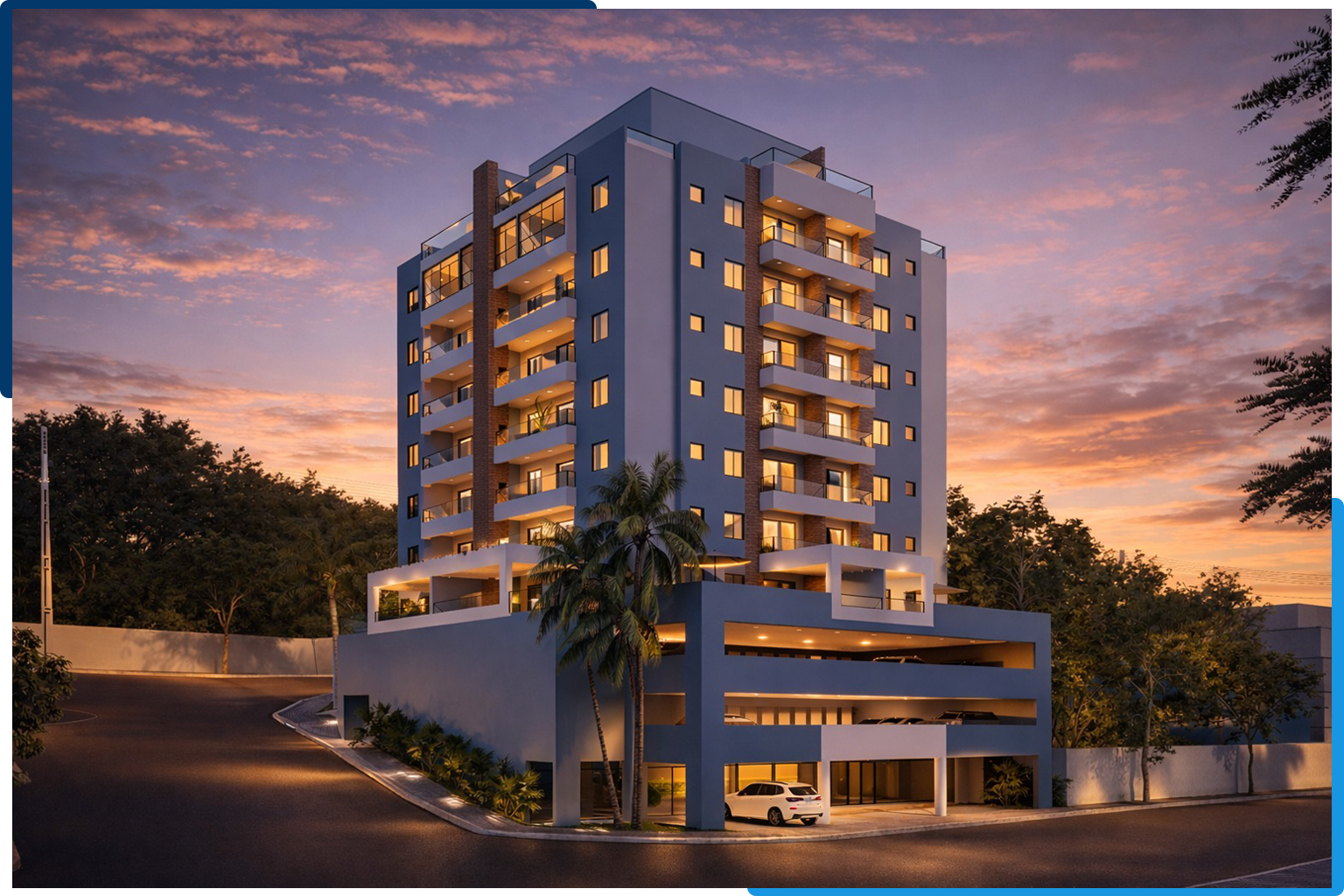 Fachada do Mont Blanc Residencial